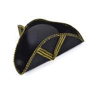 Bristol Novelty Unisex Adults Pattern Tricorn Hat - Black/Gold - One Size - Black/Gold