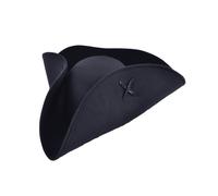 Bristol Novelty Unisex Adults Pirate TricornOne Size Black BN3004