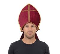 Bristol Novelty Unisex Adults Pontiff HatOne Size Red BN244