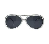 Bristol Novelty Unisex Adults Rock Star Sunglasses - Silver - One Size