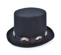 Bristol Novelty Unisex Adults Rocker Style Top HatOne Size Black BN2838