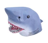 Bristol Novelty Unisex Adults Rubber Shark Mask - Grey - One Size - Grey