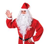 Bristol Novelty Unisex Adults Santa/Wizard Wig And Beard - White - White - One Size