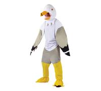 Bristol Novelty Unisex Adults Seagull Costume - White/Grey/Yellow - White/Grey/Yellow - One Size