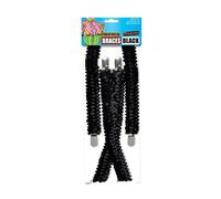Bristol Novelty Unisex Adults Sequin Braces - Black - Black - One Size