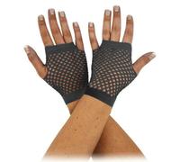 Bristol Novelty Unisex Adults Short Fishnet Gloves (1 Pair) - Black - One Size - Black