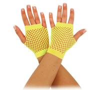 Bristol Novelty Unisex Adults Short Fishnet Gloves (1 Pair) - Neon Green - Neon Green - One Size