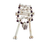 Bristol Novelty Unisex Adults Skeleton Bone Necklace - Ivory - Ivory - One Size