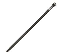 Bristol Novelty Unisex Adults Skull Cane - Black/Silver - One Size - Black/Silver