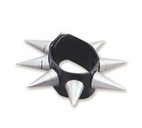 Bristol Novelty Unisex Adults Spike Bracelet - Black/Grey - Black/Grey - One Size
