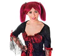 Bristol Novelty Unisex Adults Steampunk Wig - Burgundy - Burgundy - One Size