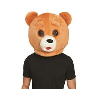 Bristol Novelty Unisex Adults Teddy Bear Mascot Mask Brown/White One Size