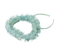 Bristol Novelty Unisex Adults Tinsel Halo - Silver - One Size - Silver