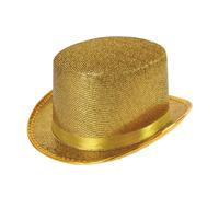 Bristol Novelty Unisex Adults Top Hat - Gold - One Size - Gold