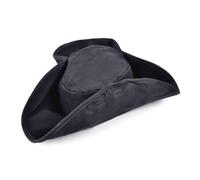 Bristol Novelty Unisex Distressed Pirate Hat - Black - One Size - Black