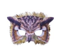 Bristol Novelty Unisex Faux Fur Owl Eye Mask - Brown - One Size - Brown
