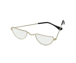 Bristol Novelty Unisex Half Moon Glasses - Gold - One Size - Gold