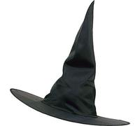 Bristol Novelty Unisex Halloween Fancy Club Party Accessory Adult Witch Plain Nylon Hat Black UK