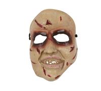 Bristol Novelty Unisex Halloween Horror Smiling Face Mask - Beige/Red - Beige/Red - One Size
