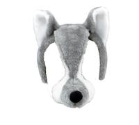 Bristol Novelty Unisex Kids/Children Plush Wolf Mask With Sound - Grey/White - One Size - Grey/White