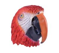 Bristol Novelty Unisex Parrot Rubber Head MaskOne Size Red/White/Black/Orange B