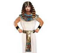 Bristol Novelty Unisex Pharaoh Costume Accessories Set - Gold/Black/Blue/Red - Gold/Black/Blue/Red - One Size
