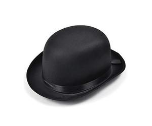Bristol Novelty Unisex Satin-Melone, Schwarz, für Erwachsene