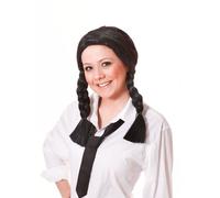 Bristol Novelty Unisex Schoolgirl Wig - Black - Black - One Size
