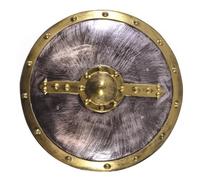 Bristol Novelty Vintage Gold & Silver PVC Round Shield (48 cm) 1 Pc. - Perfect Props for Cosplay, Events, World & Culture, Battle Reenactments, & Themed Parties Halloween Halloween (Pack of 2)