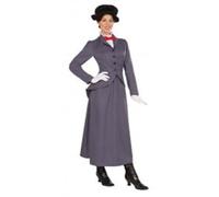 Bristol Novelty Violet Nanny Ladies Costume, Adult Fancy Dress, 12-14 Halloween Halloween