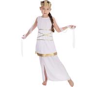 Bristol Novelty White & Gold Girls Grecian Costume Set