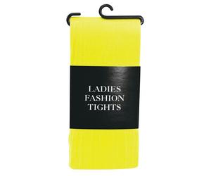 Bristol Novelty Women's Fashion Tights - Yellow - Yellow - One Size - 100% Nylon