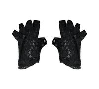 Bristol Novelty Womens Fingerless Lace Gloves - Black - One Size - Black