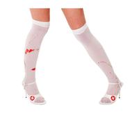Bristol Novelty Womens/Ladies Blood Splat Stockings - White - White - One Size