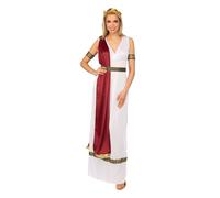 Bristol Novelty Womens/Ladies Gr oddess CostumeL White/Red BN2822
