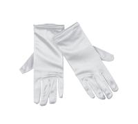 Bristol Novelty Womens Satin Feel Gloves (1 Pair) - White - One Size - White - 95% Nylon/5% Elastane