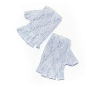Bristol Novelty Womens Short Fingerless Lace Gloves (1 Pair) - White - One Size - White
