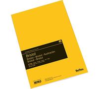 Bristol Paper Pad A3, 50 Sheets, 180gsm, Smooth White, Pen Ink Marker | Fineliner, felt tip and pencil, 29.7 x 42 cm, glued at the top, no feathering or show-through, German mill since 1784