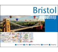 Bristol PopOut Map - pocket size, pop up map of Bristol city centre