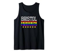 Bristol Pride England Gay Lesbian Queer LGBT Rainbow Flag Tank Top