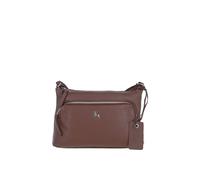 'Bristol' Real Leather Crossbody Bag Ashwood Leather Light Brown One Size