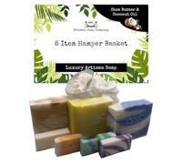 Bristol Soap Company Artisan Soap Hamper Basket from our Single Essential Oil Varieties, Shea Butter & Coconut Oil, Vegan - Boxed and Gift Ready (8)