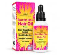 Bristol Soap Company Boss the Gloss Hair Oil (Fresh) | 100% Natural Ingredients, Argan, Jojoba & Grapeseed, Frizz Smoothing Serum, Heat Protection, Overnight Treatment