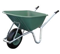 Bristol Tool Company 100L / 120Kg Big Mucker Outdoor Plastic Wheelbarrow With Puncture Proof Wheels