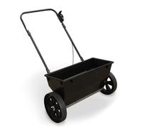 Bristol Tool Company 1894 Black Salt/Seed/Fertiliser Drop Spreader With 30kg Capacity, Rock Salt Spreader - Cable Controlled Flow, No Motors/Batteries