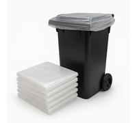 Bristol Tool Company 240 Litre Superior Recycled Wheelie Bin Liners, Clear
