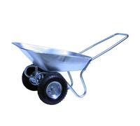 Bristol Tool Company Bristol Two Wheel Galvanised Puncture-Proof Tipper Wheelbarrow - 65 Ltr / 120Kg