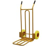 Bristol Tool Company Cgv380 Heavy Duty Folding And Fixed Toe Sack Truck, Puncture Proof Wheels, 200Kg Capacity, Yellow