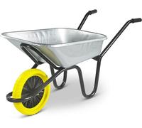 Bristol Tool Company Endurance Galvanised Wheelbarrow - 90L / 150kg Capacity | Heavy Duty Design with Welded Leg Drop Nose Frame | Wheel Barrow with Puncture Proof Wheel