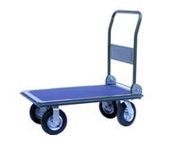 Bristol Tool Company Pneumatic Wheel Platform Truck, 350Kg Capacity, Foldable Handle, Steel Frame